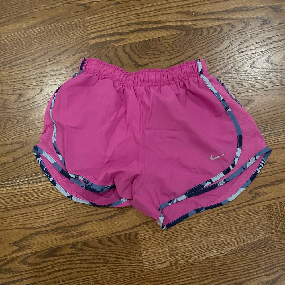 Pink Nike dri-fit shorts. Women’s size small. Great condition